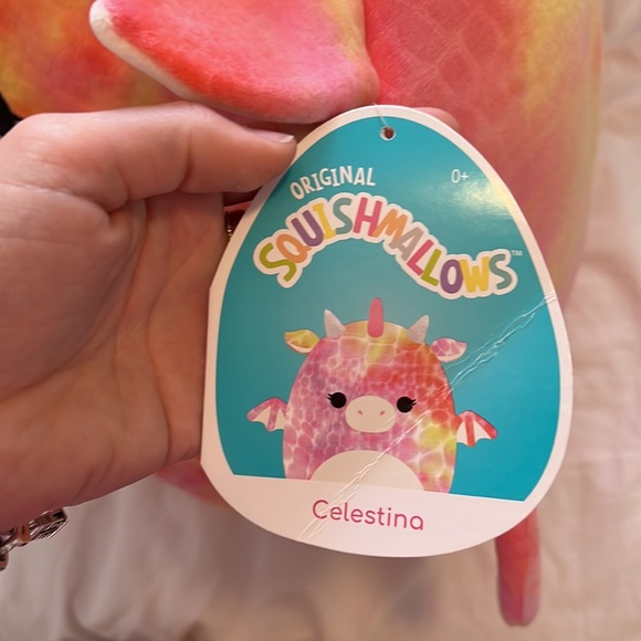 NWT Squishmallows Celestina the Dragon 16" Stuffed Plush - Picture 4 of 6